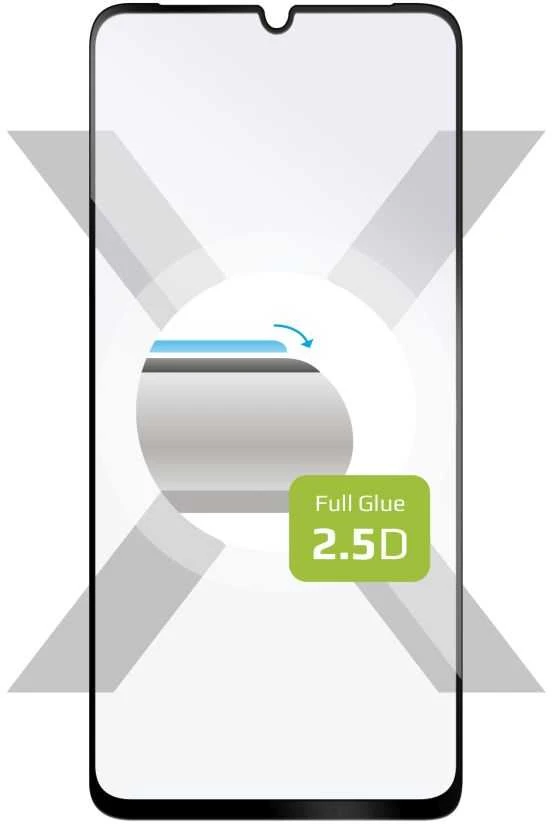 Fixed Ochronne grūdintas stiklas FIXED Full-Cover do Samsung Galaxy A15, samoprzylepne na cały ekran, juoda
