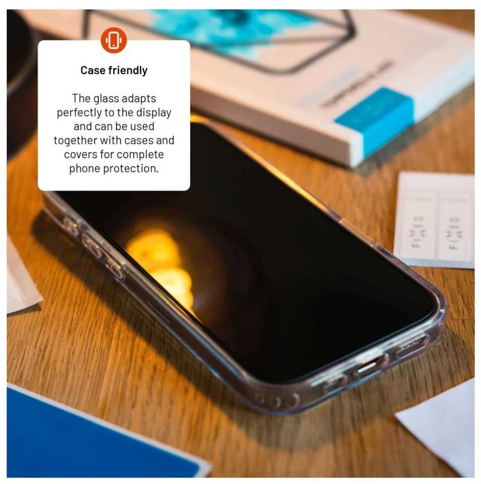 Fixed Fiksuotas ekrano apsauginis stiklas | Xiaomi | Redmi Note 14 4G/5G | Grūdintas stiklas | Juodas | Pilnas dangtelis 2.5D