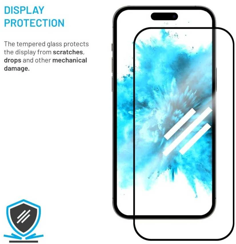 Fixed Fiksuota ekrano apsauga | Samsung | Galaxy S25 Ultra | Grūdintas stiklas | Juodas | Pilnas dangtelis 2.5D