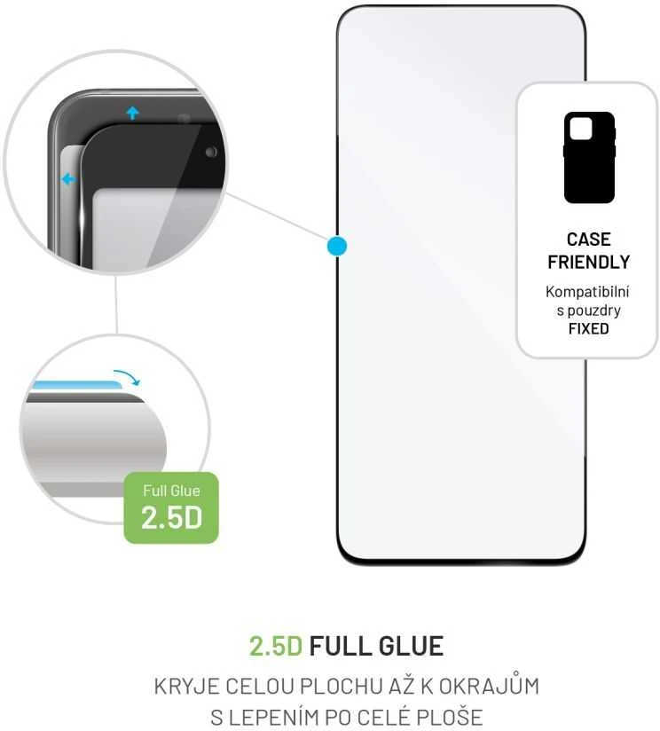 Fixed Grūdintas stiklas ochronne FIXED Full-Cover do Xiaomi Redmi Note 12 5G juoda