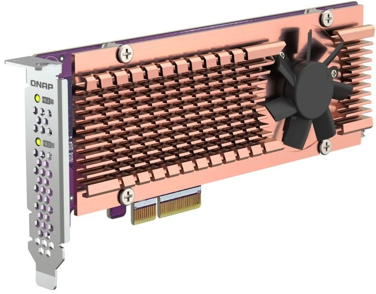 QNAP QM2-2P-344A sąsajos plokštės / adapteris, vidinis M.2