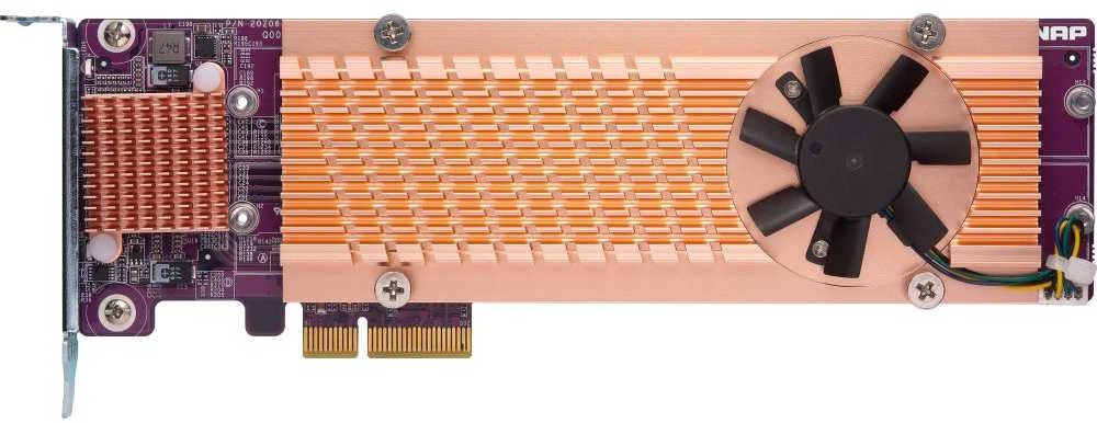 Serveris Kontroler Qnap PCIe 3.0 x8 – 4x M.2 PCIe NVMe QM2 (QM2-4P-384)