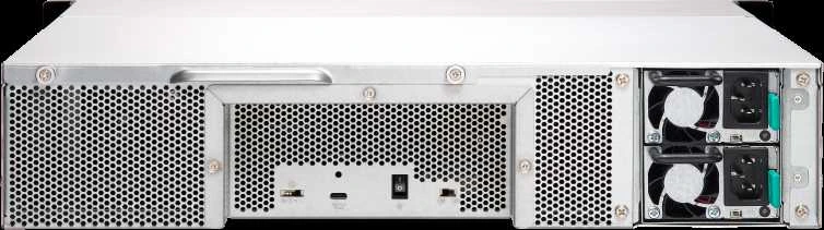 Serveris QNAP TL-R1200C-RP saugojimo diskų korpusas 2.5/3.5" HDD / SSD aptvaras Juoda, Pilka