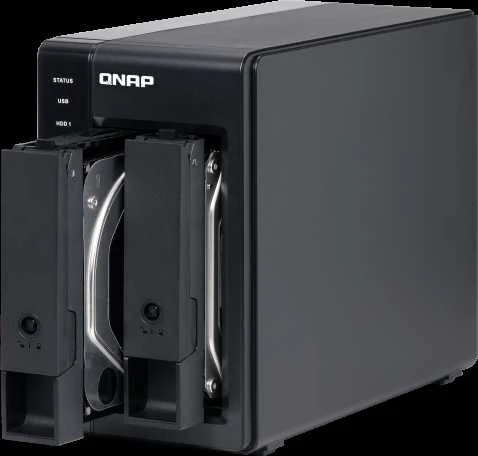 Serveris QNAP TR-002 diskų masyvas Juoda