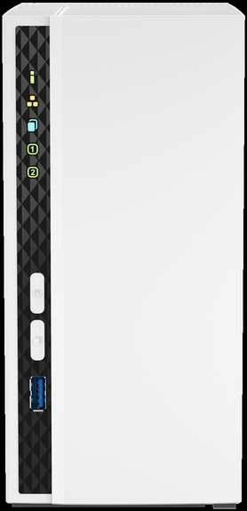 Serveris QNAP | 2 skyrių ARM | TS-233 | Iki 2 SATA 6Gb/s, 3Gb/s | ARM 4 branduolių | Cortex-A55 | Procesoriaus dažnis 2,0 GHz | 2 GB | N/A