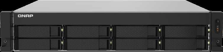 Serveris QNAP TS-832PXU NAS Rack (2U) Annapurna Labs AL324 4 GB DDR4 0 TB QNAP Turbo System Aliuminio, Juodas