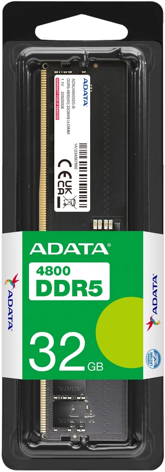 RAM ADATA Atmintis Premier DDR5 4800 DIMM 32GB 4800 SingleTray