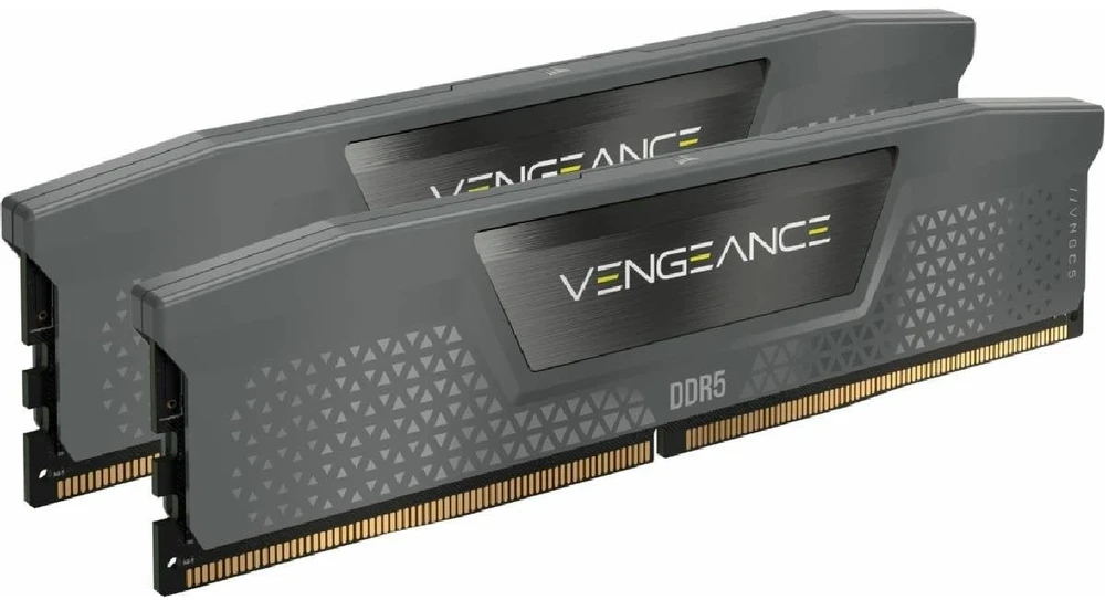 RAM 16 GB „CORSAIR PC 6000 CL36 Vengeance XMP“ ir AMD pilka mažmeninė prekyba