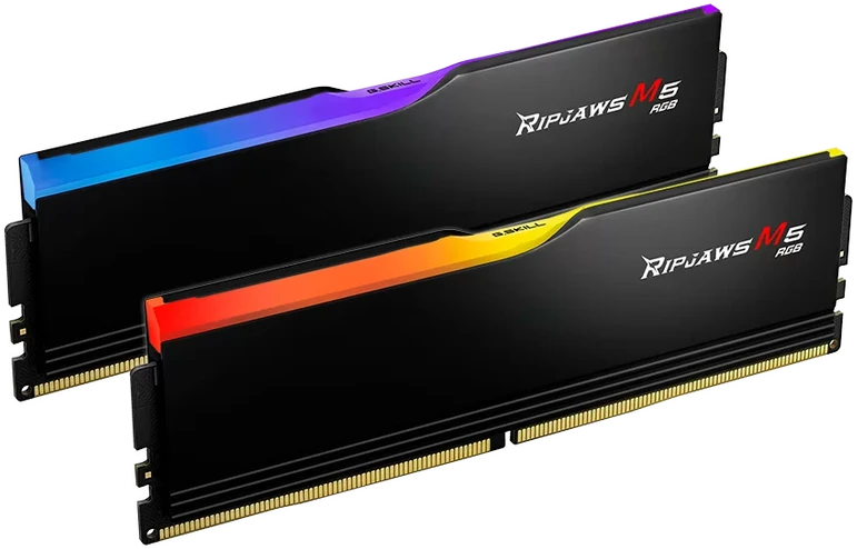 RAM G.Skill Ripjaws M5 RGB, DDR5, 48GB, 6000MHz, CL30 (F5-6000J3036F24GX2-RM5RK)