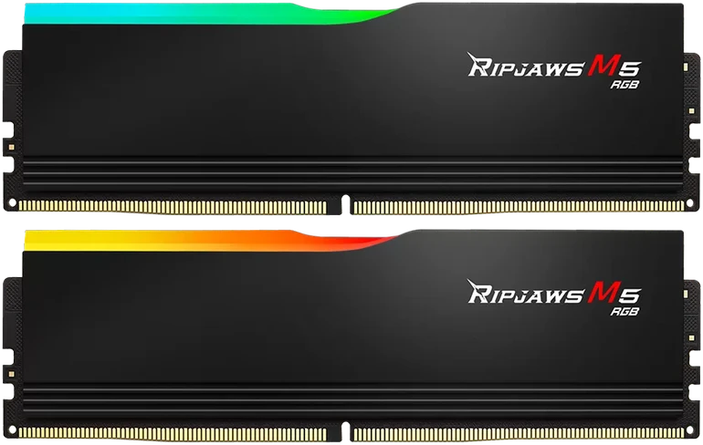 RAM G.Skill Ripjaws M5 RGB, DDR5, 48GB, 6000MHz, CL30 (F5-6000J3036F24GX2-RM5RK)