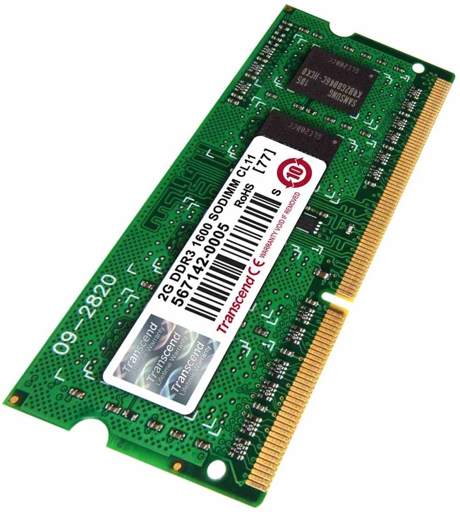 RAM TRANSCEND 2GB DDR3 1600MHz CL11 SO-Dimm 1.5V