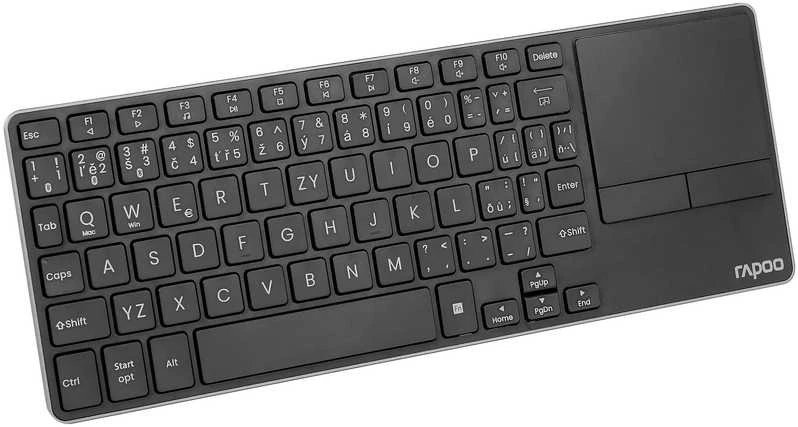 Klaviatūra Rapoo RAPOO Klaviatūra E2810M Belaidė 2.4GHz Bluetooth CZ/SK juoda