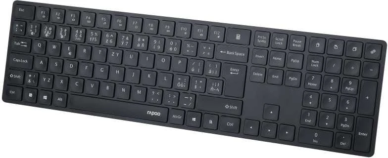 Klaviatūra Rapoo E8020M Multi-mode juoda