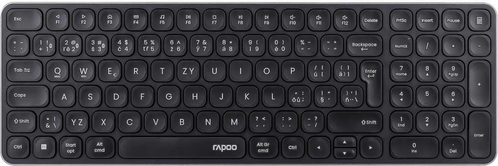 Klaviatūra Rapoo RAPOO Klaviatūra E9310M Belaidė 2.4GHz Bluetooth CZ/SK juoda