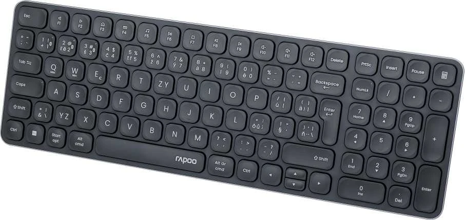 Klaviatūra Rapoo RAPOO Klaviatūra E9310M Belaidė 2.4GHz Bluetooth CZ/SK juoda