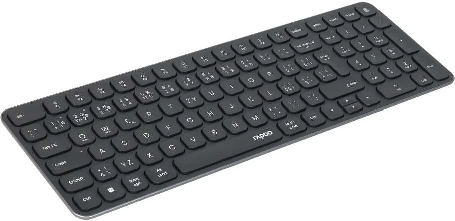 Klaviatūra Rapoo RAPOO Klaviatūra E9310M Belaidė 2.4GHz Bluetooth CZ/SK juoda