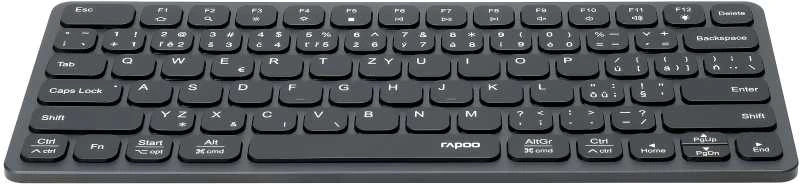 RAPOO klaviatūra UCK-6001 su 8in1 USB-C šakotuvu, laidiniu USB-C, CZ/SK, juoda