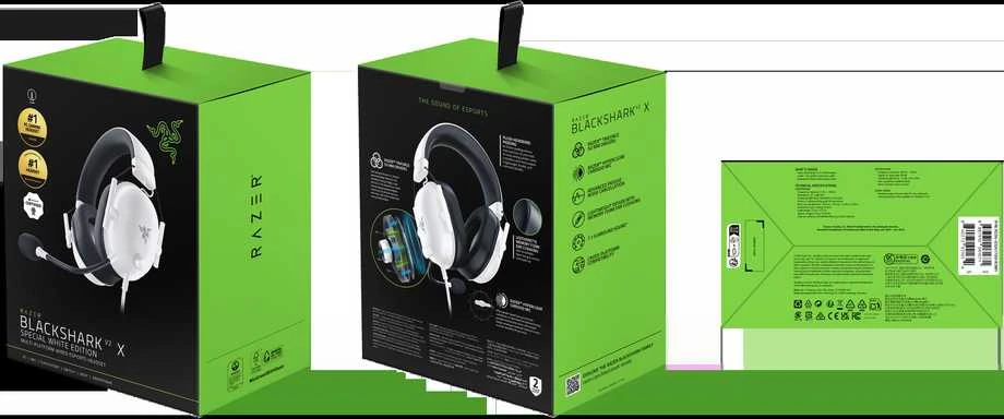 Ausinės Razer BlackShark V2 X Balta (RZ04-03241700-R3M1)