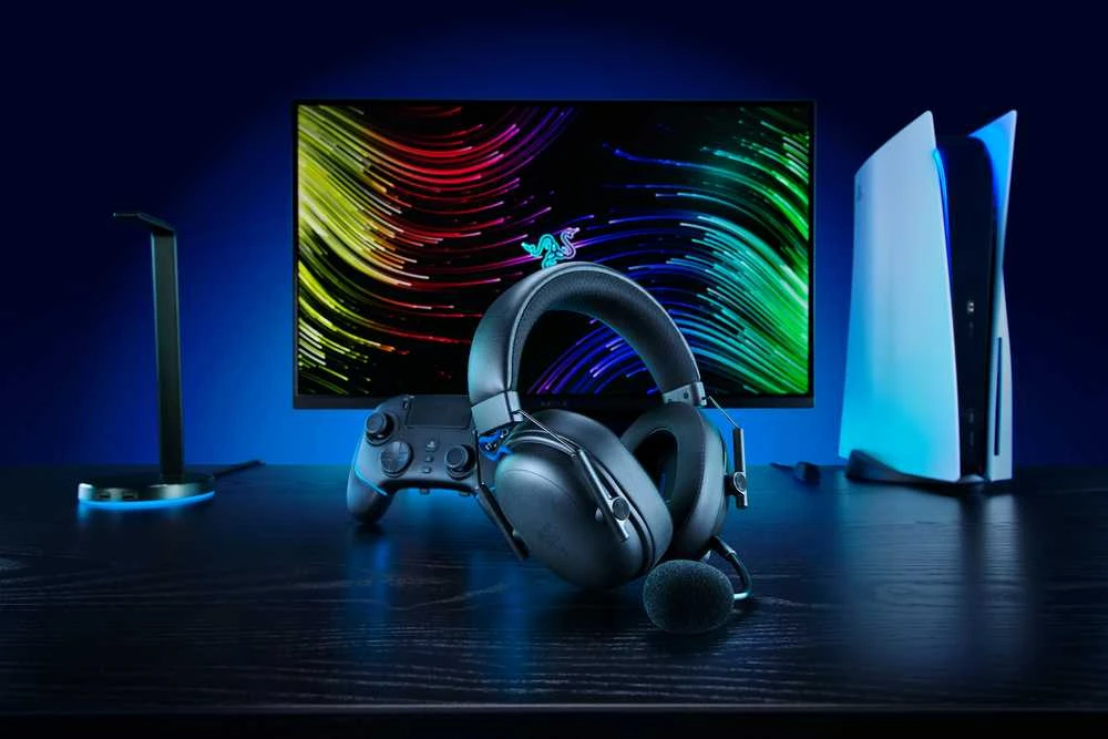 Ausinės Razer BlackShark V3, skirta PlayStation, juoda