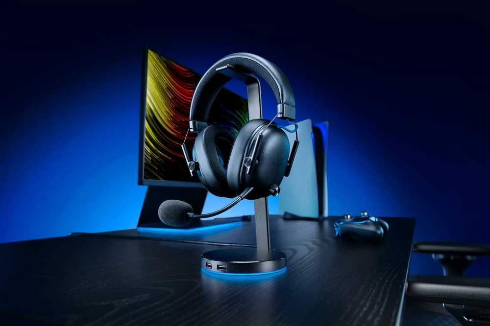 Ausinės Razer BlackShark V3, skirta PlayStation, juoda