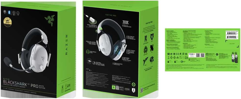 Ausinės Razer Blackshark V3 Pro Baltas RZ04-05400200-R3M1