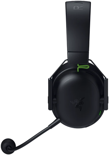 Razer BlackShark V3 X ausinės – šoninis vaizdas su mikrofonu