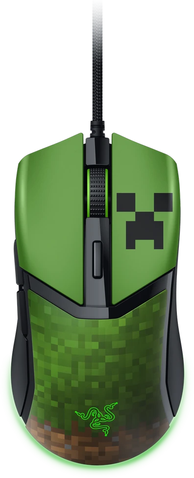 Razer | Pelė žaidimams | Cobra | Optiniai pelės jungikliai Gen-3 | Minecraft Edition