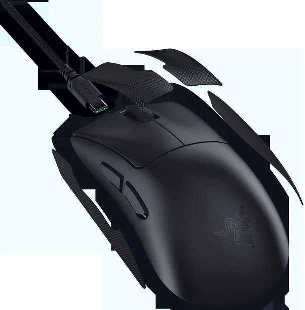 Pelė Myszka žaidimams Razer DeathAdder V4 belaidė 45000 dpi optinė juoda
