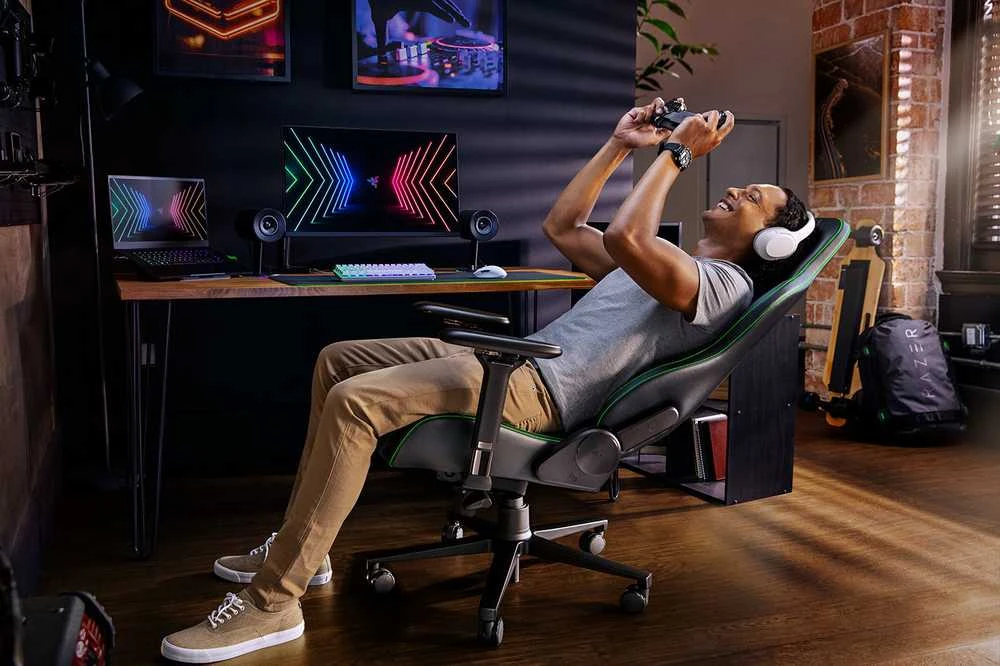Komfortiška Žaidimų kėdė Razer Enki Gaming Chair, Juoda-žalia