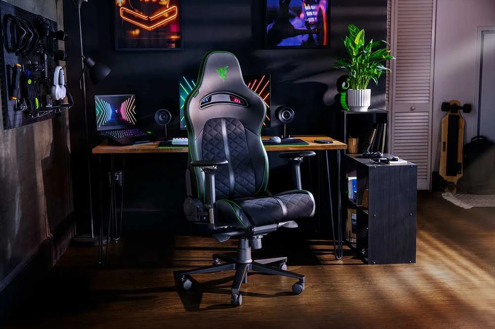 Komfortiška Žaidimų kėdė Razer Enki Gaming Chair, Juoda-žalia