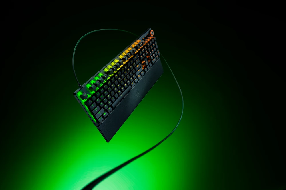Razer Huntsman V3 Pro 8KHz | Klaviatūra žaidimams | su laidu | US | Razer Analog Optical Switch Gen-2 | Juodas