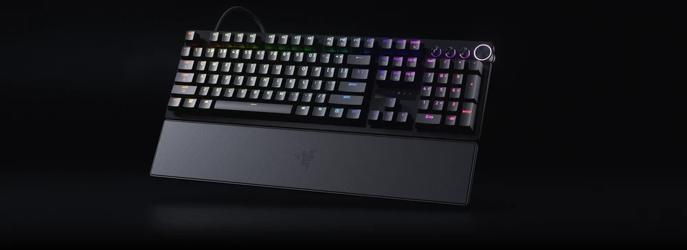 Razer Huntsman V3 Pro 8KHz | Klaviatūra žaidimams | su laidu | US | Razer Analog Optical Switch Gen-2 | Juodas