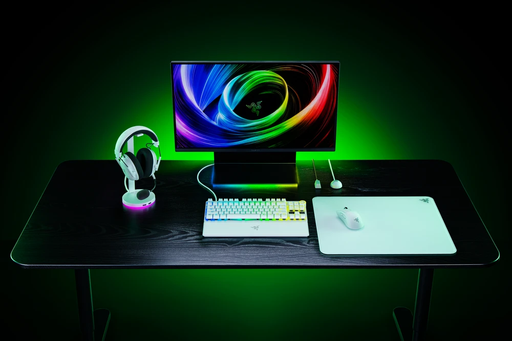 Razer Huntsman V3 Pro Tenkeyless 8KHz | Klaviatūra žaidimams | su laidu | US | Razer Analog Optical Switch Gen-2 | Baltas