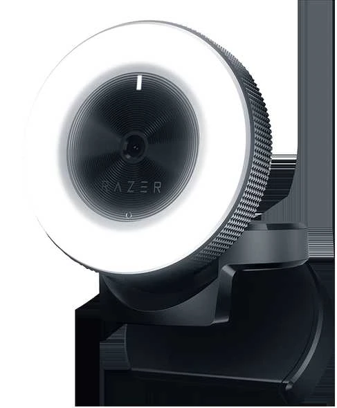 Internetinė kamera Razer Kiyo - Streaming Camera with Ring Lighting (USB Webcam, HD Video 720p, 60 FPS, Compatible with Open Broadcaster Software, Xsplit, Autofocus, Camera Clip, Tripod Connection) Juodas