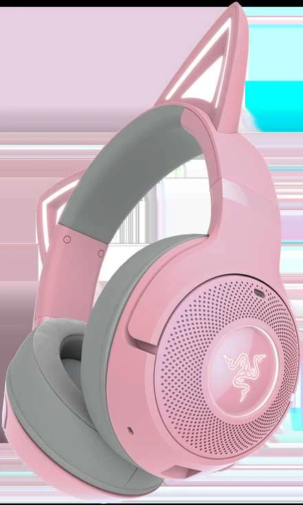 Razer | Ausinės | Kraken V2 Kitty BT | Su mikrofonu | Bluetooth | Quartz