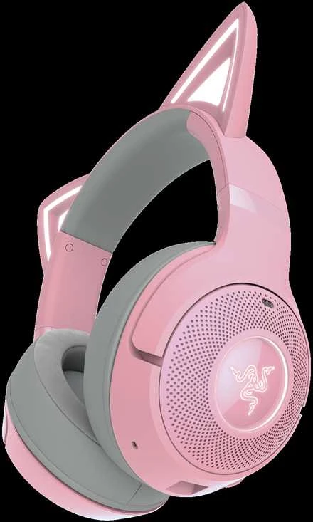 Razer | Ausinės | Kraken V2 Kitty BT | Su mikrofonu | Bluetooth | Quartz