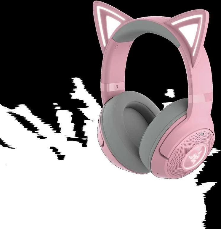 Razer | Ausinės | Kraken V2 Kitty BT | Su mikrofonu | Bluetooth | Quartz