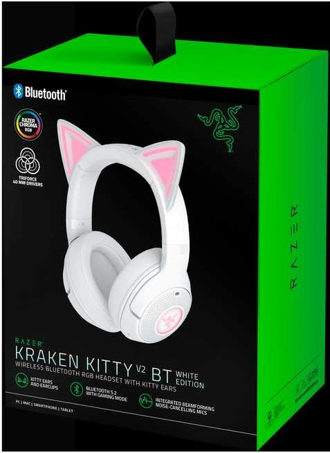 Razer Kraken Kitty V2 BT ausinės dėžutėje