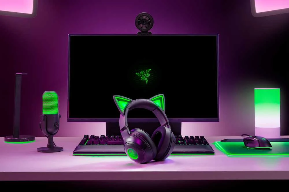 Razer | Ausinės | Kraken Kitty V2 BT | Taip | Bluetooth | Už ausų | Belaidės