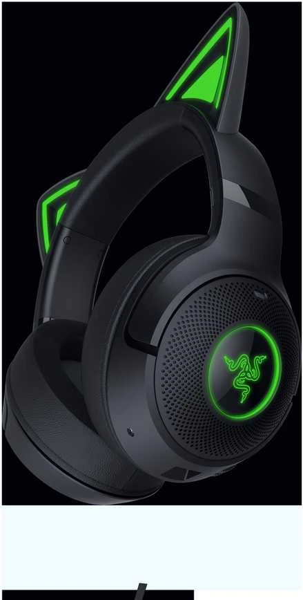 Razer Kraken Kitty V2 BT ausinių šoninis profilis