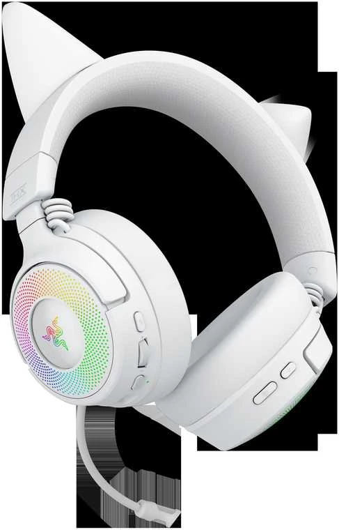 Razer Kraken Kitty V3 Pro baltos ausinės su RGB