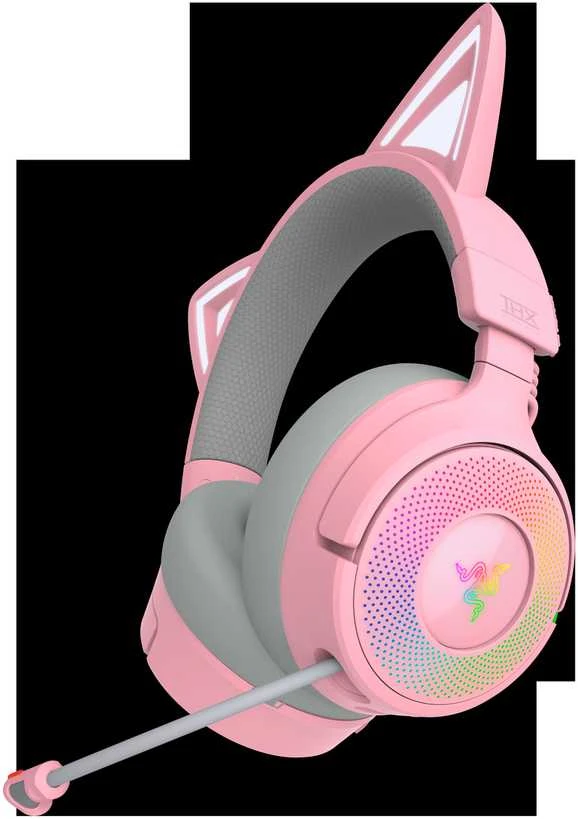 Razer | Ausinės | Kraken Kitty V3 Pro | Bluetooth | Over-Ear | Quartz