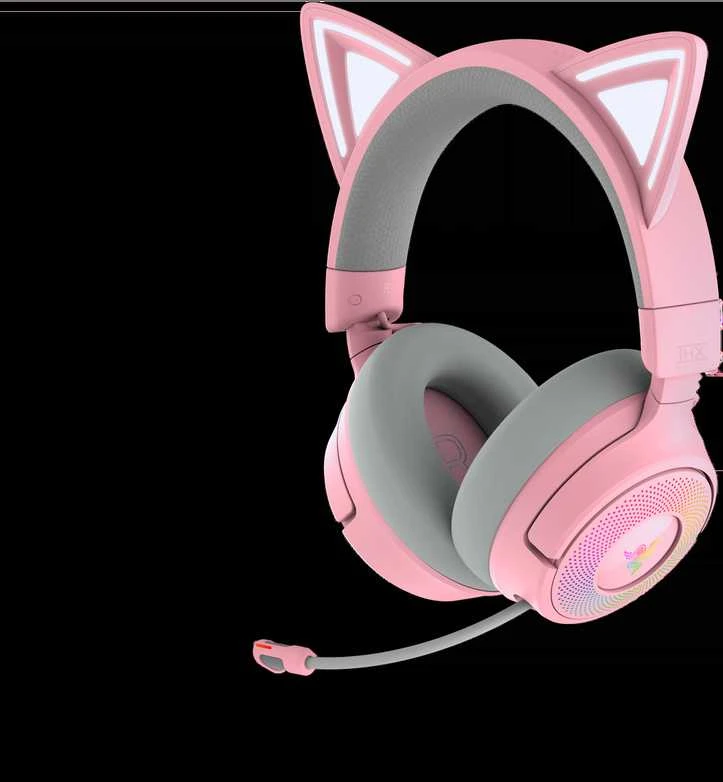 Razer | Ausinės | Kraken Kitty V3 Pro | Bluetooth | Over-Ear | Quartz