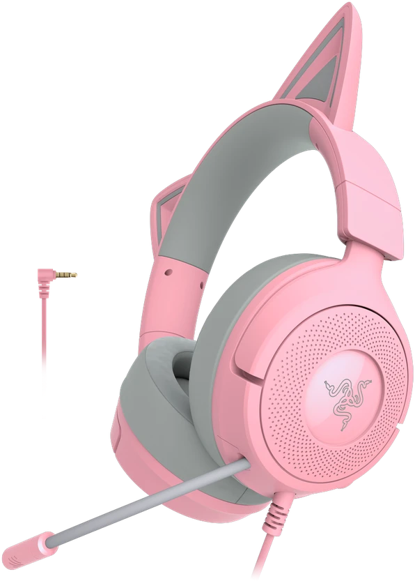 Razer Ausinės Žaidimams | Kraken Kitty V3 X | su laidu | Over-Ear | Mikrofonas | Quartz
