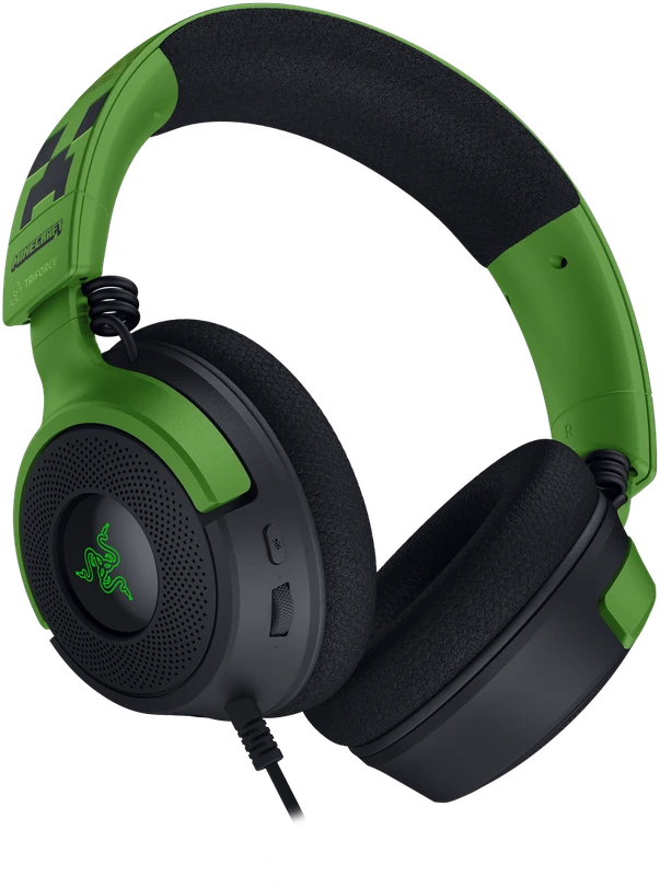 RAZER Kraken V4 X Laidinės žaidimų ausinės | Minecraft Edition | USB
