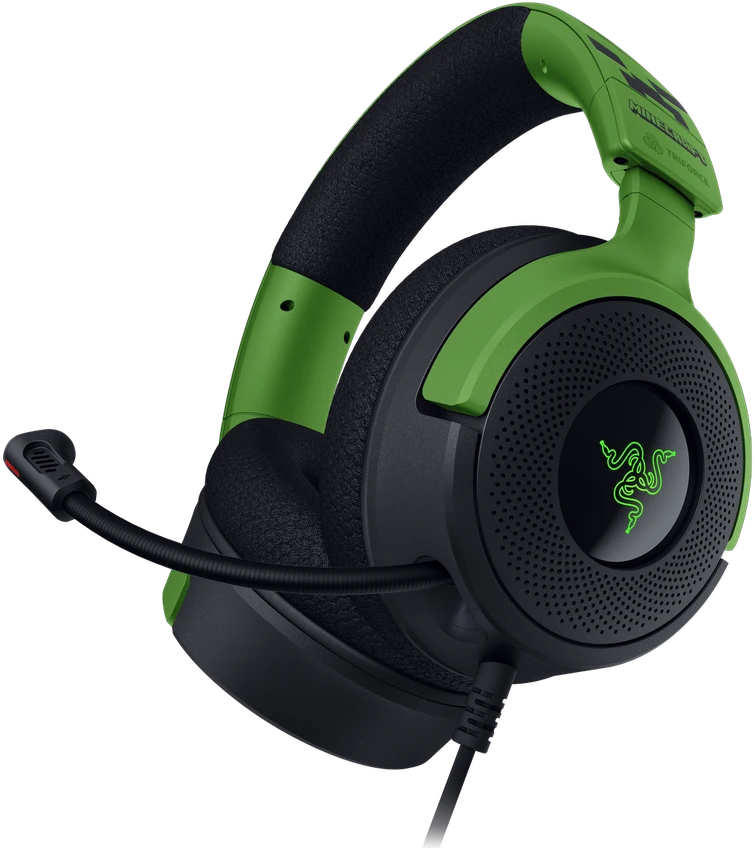 RAZER Kraken V4 X Laidinės žaidimų ausinės | Minecraft Edition | USB