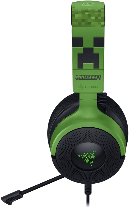 RAZER Kraken V4 X Laidinės žaidimų ausinės | Minecraft Edition | USB