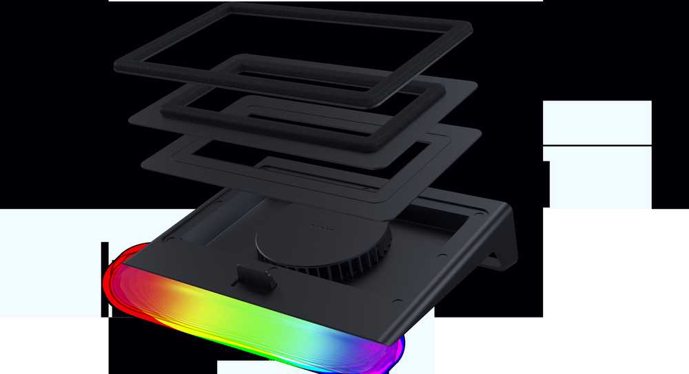 Razer | Nešiojamas kompiuteris Cooling Pad with USB Hub | Juodas