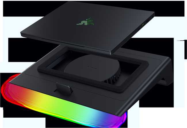 Razer | Nešiojamas kompiuteris Cooling Pad with USB Hub | Juodas