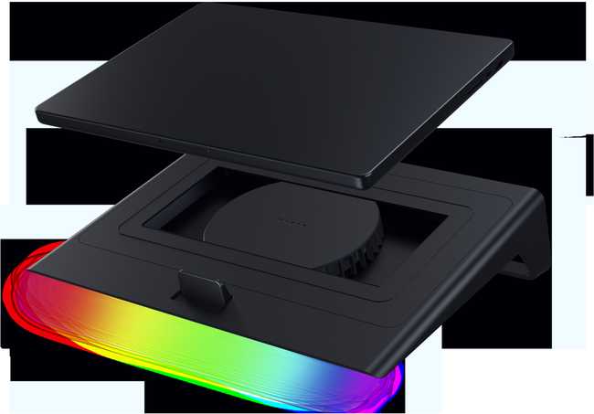 Razer | Nešiojamas kompiuteris Cooling Pad with USB Hub | Juodas
